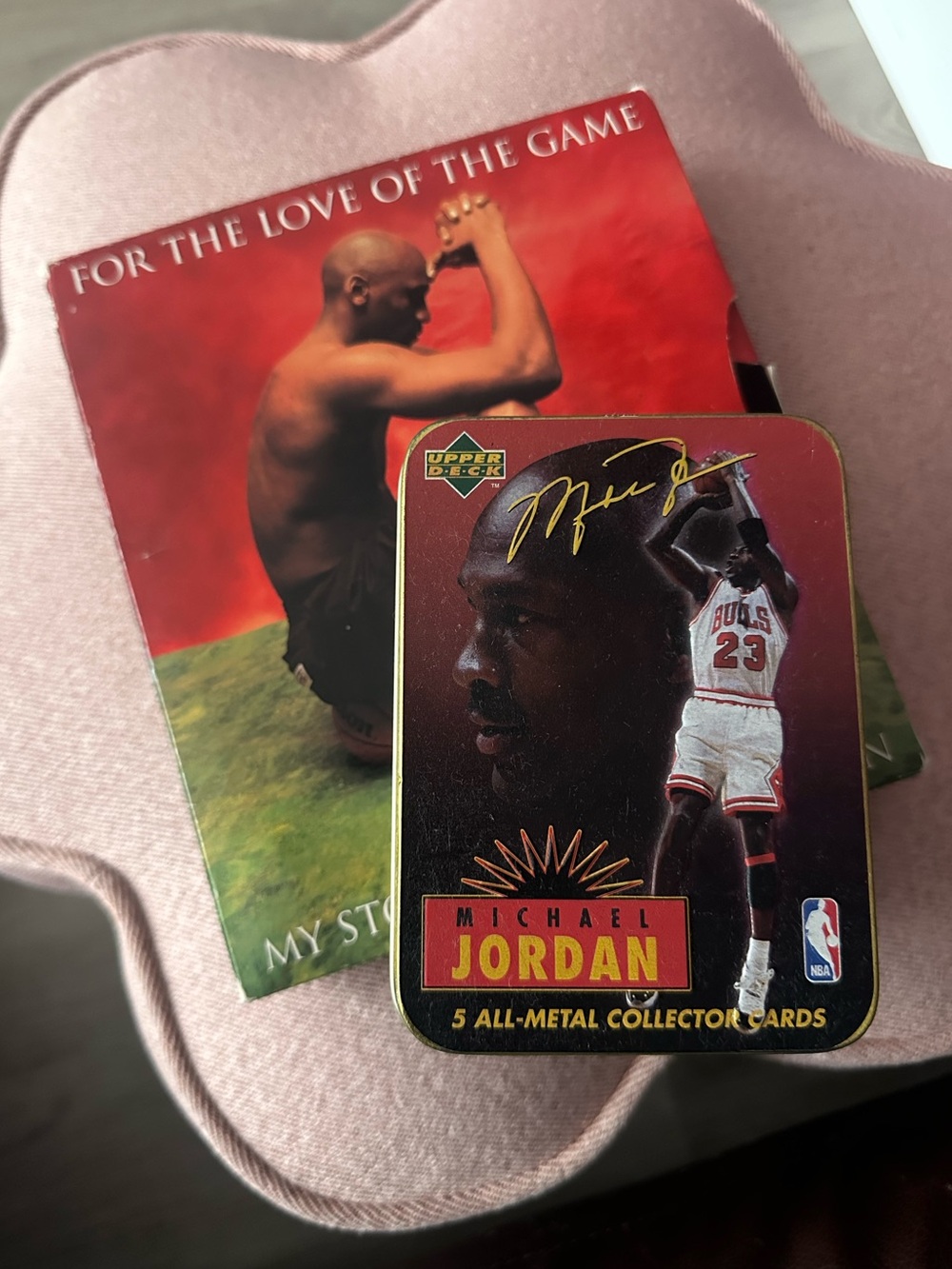 Michael Jordan All-Metal Collector Cards Tin + For the Love of the Game
